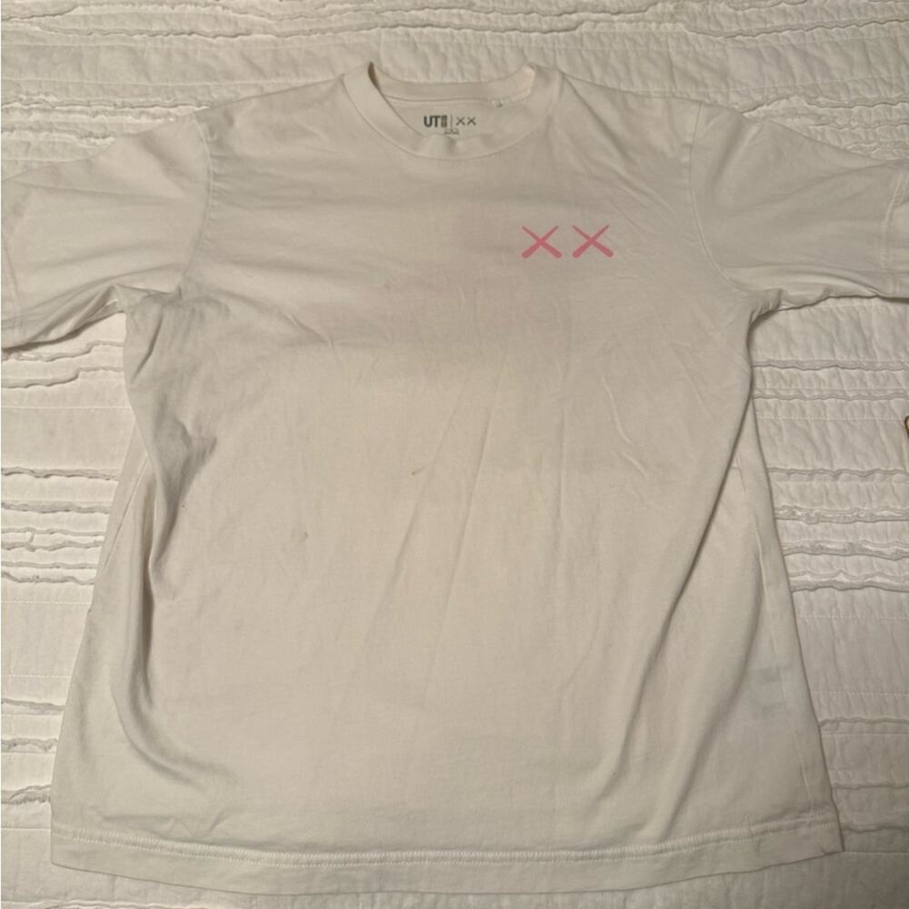 KAWS White/Pink Tee